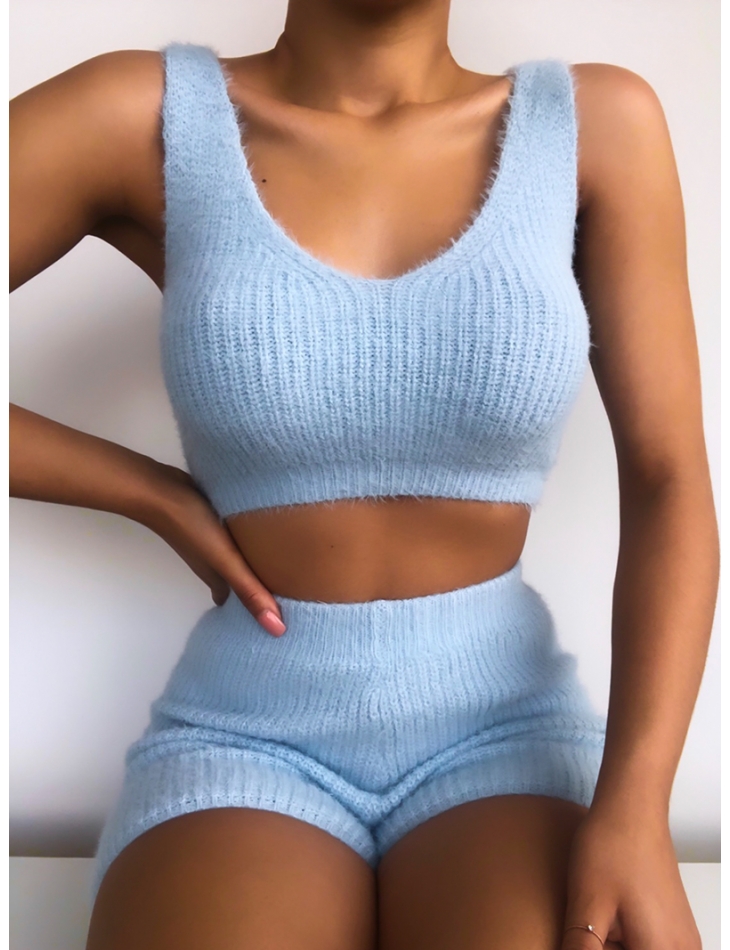 Super Soft Bralette, Cardigan and Shorts Co-ord