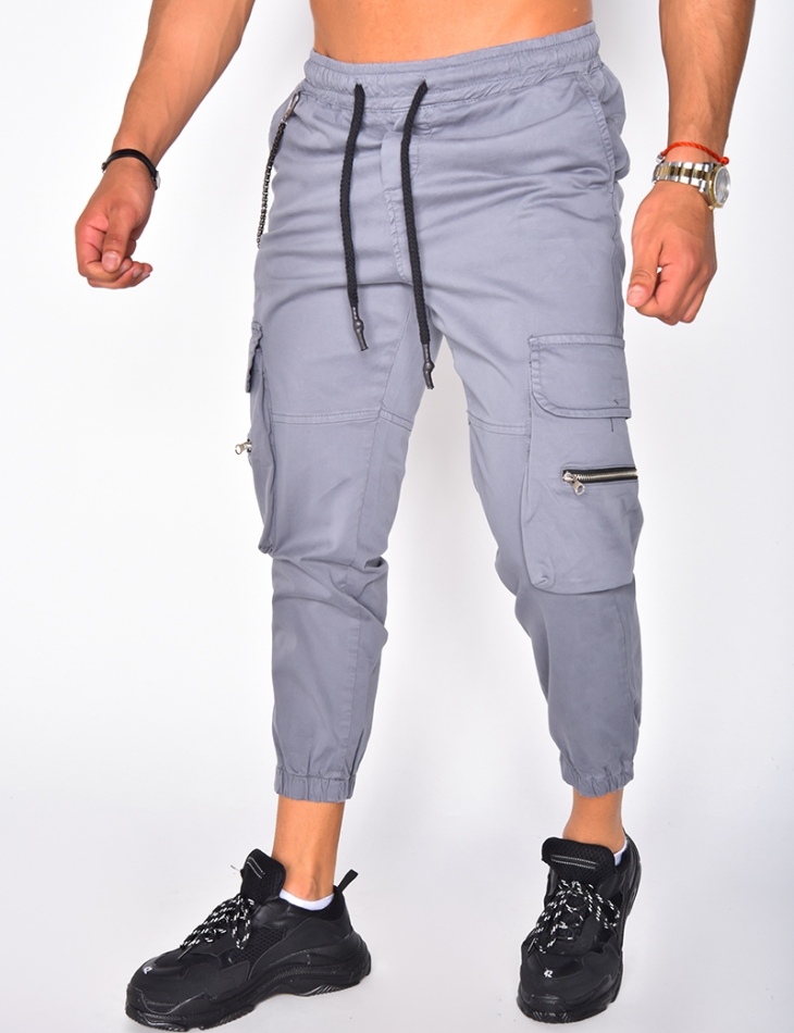 Cargo Trousers with Chain