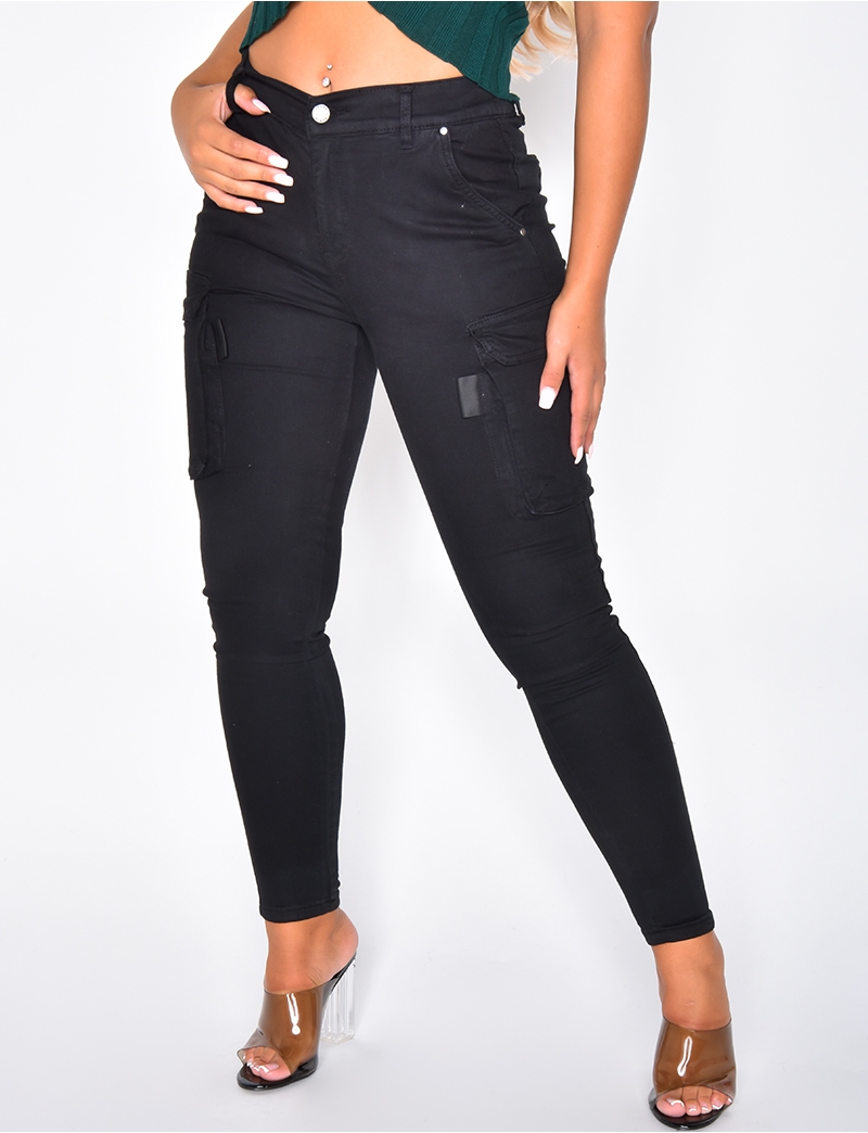 High Waisted Cargo Jeans - Jeans Industry