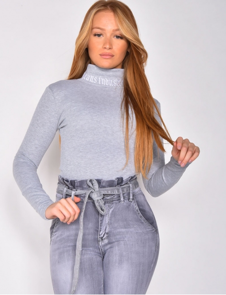 "Jeans Industry" Ribbed Bodysuit