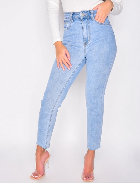 Basic high-waisted jeans