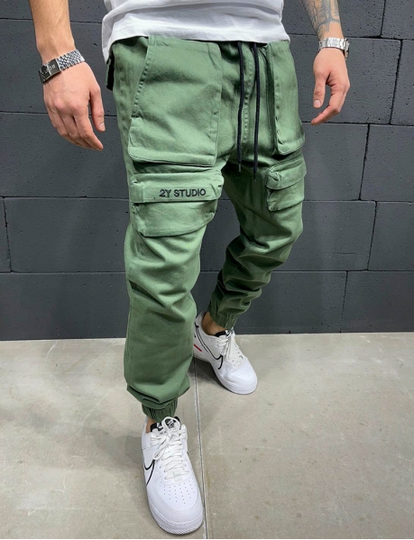 2Y STUDIO" cargo trousers with pockets