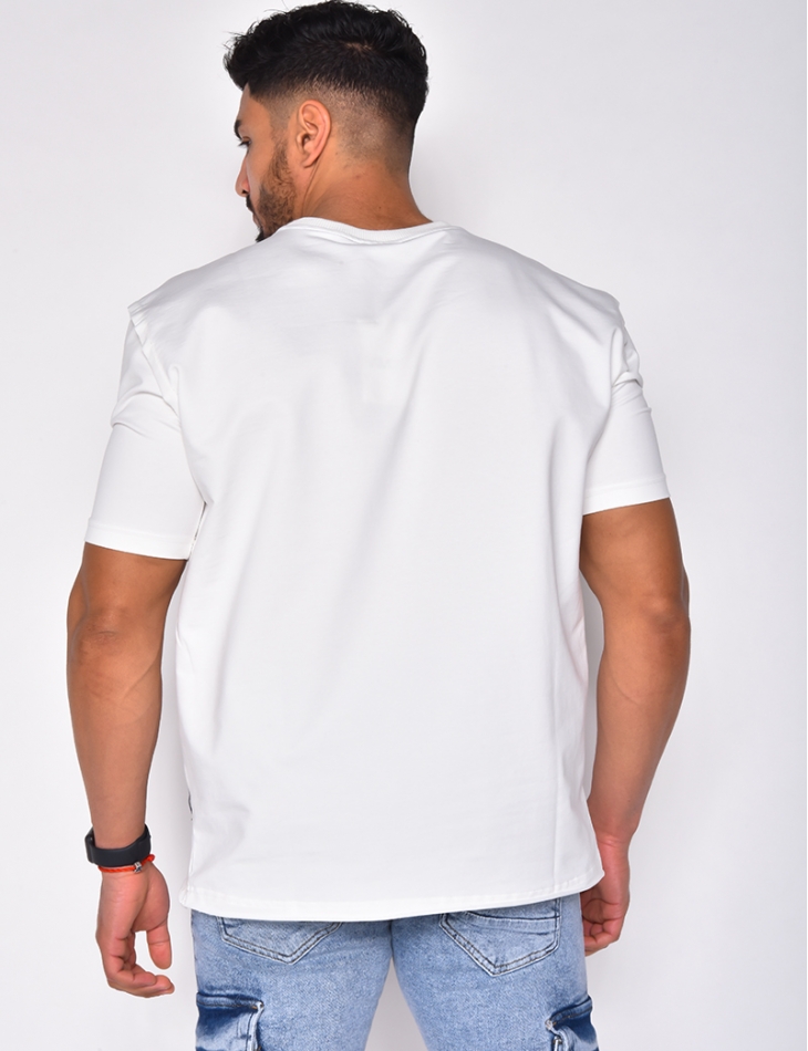 T-shirt homme couture apparente