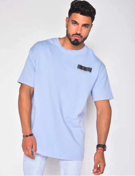 - Short sleeved T-shirt with barcode
