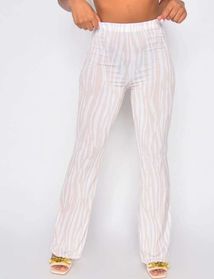 Loose Fit Trousers with Pattern