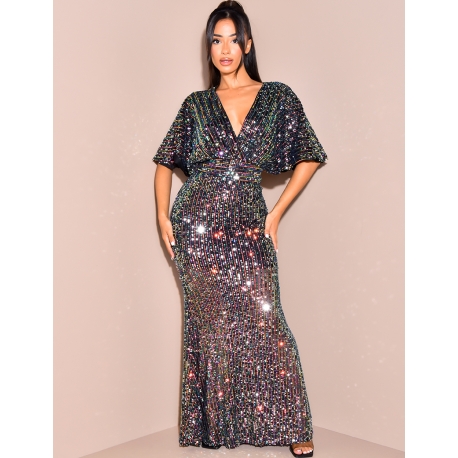 sequin robe dress