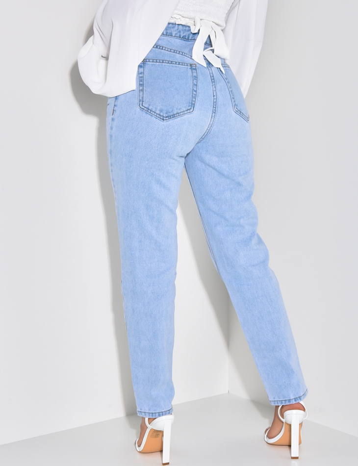 blue mom jeans high waist