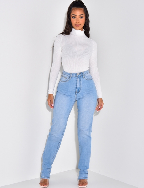 Jeans mom stretchy long