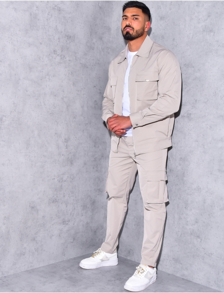 Cargo trousers and jacket co-ord