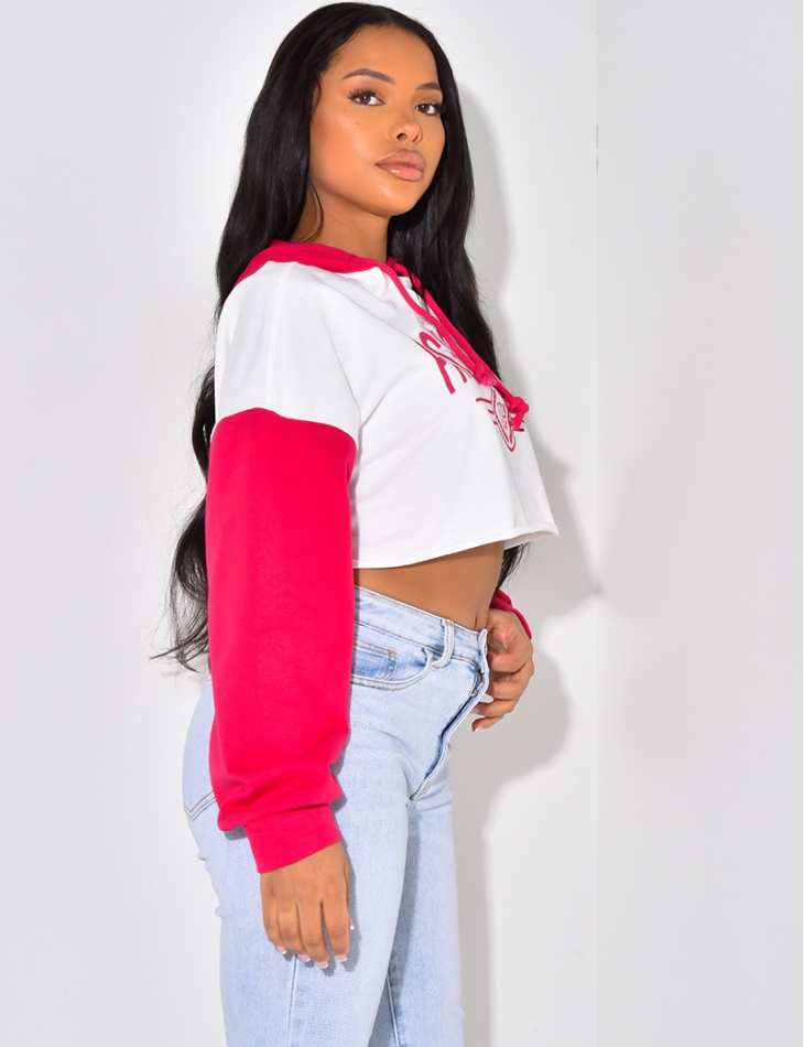 "Pacific Grove" cropped hoodie