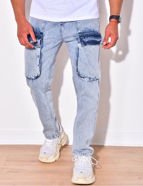 Cargo jeans with string