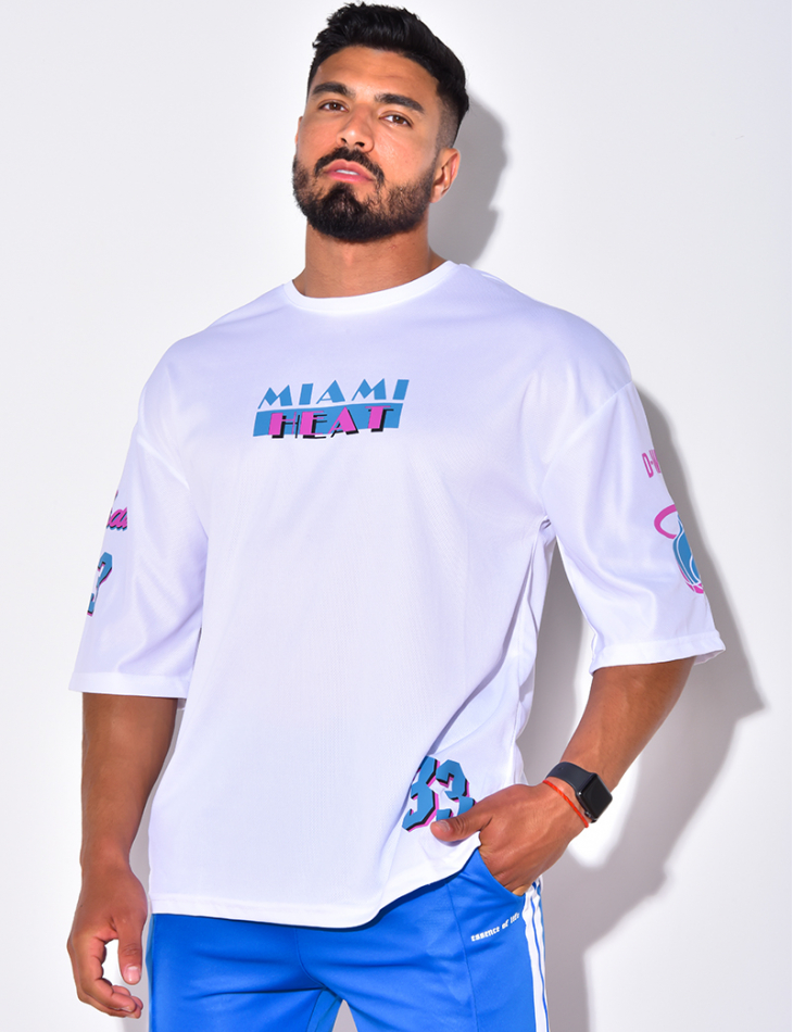 T-shirt fin "Miami Heat"