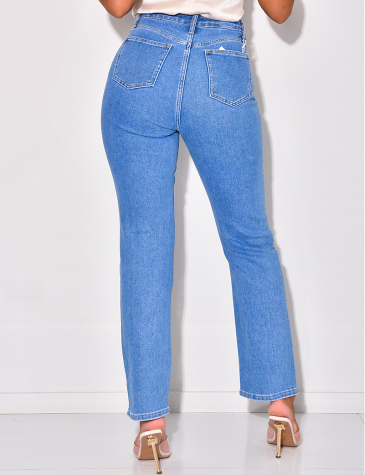 Jeans coupe droite stretchy