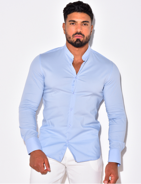 Chemise manches longues col rond