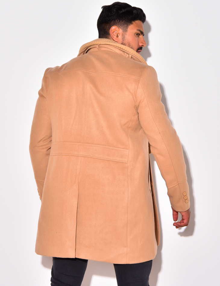 Manteau col avec doublure