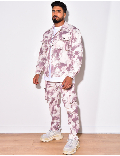 Camouflage shirt and trousers co-ord