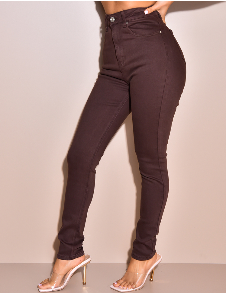 Jeans skinny taille haute ultra stretchy