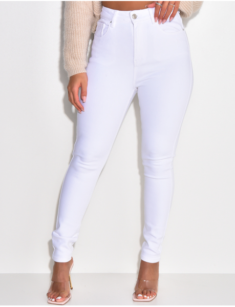 Skinny Jeans mit hoher Taille, stretchy