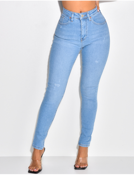 Jeans Slim Fit mit hoher Taille