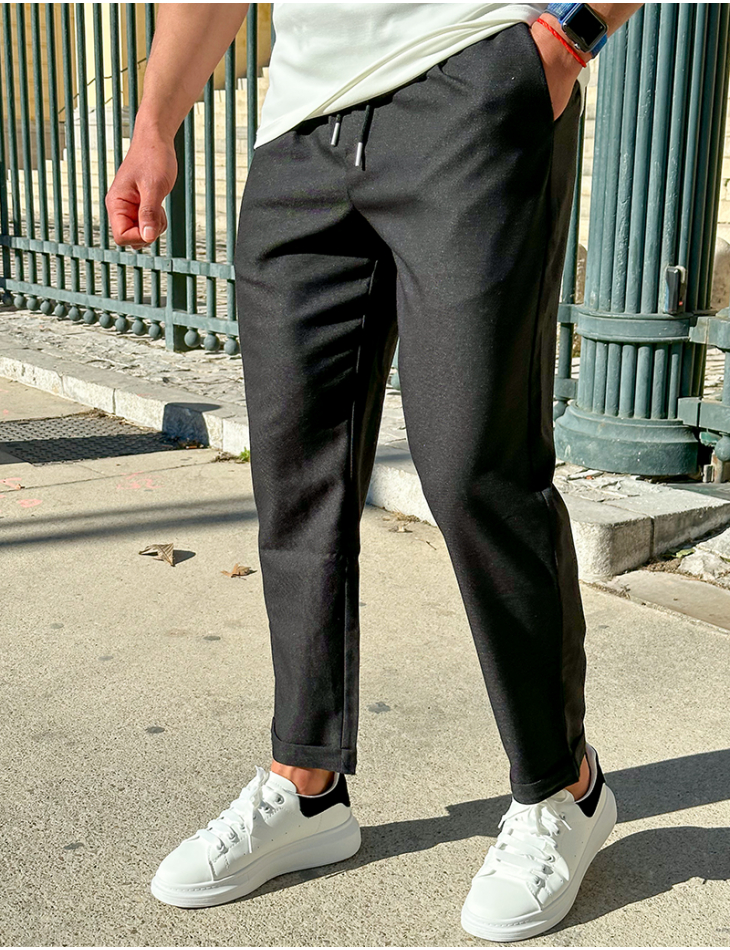 Pantalon à ceinture élastique
