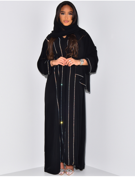 Abaya made in Dubai & strass + foulard