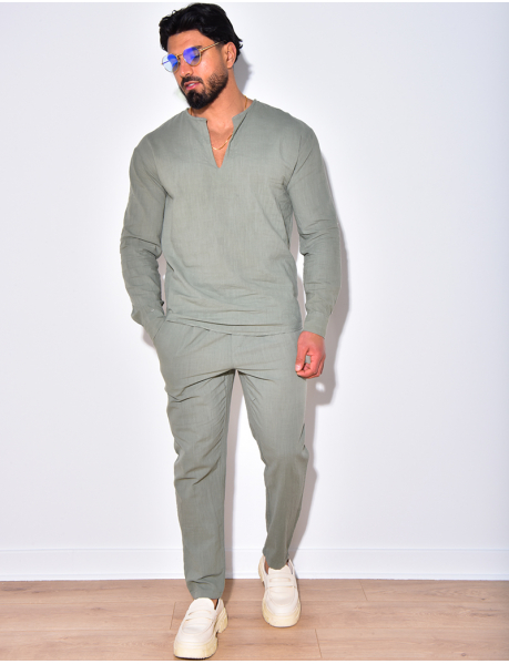 Long sleeve T-shirt and trousers set
