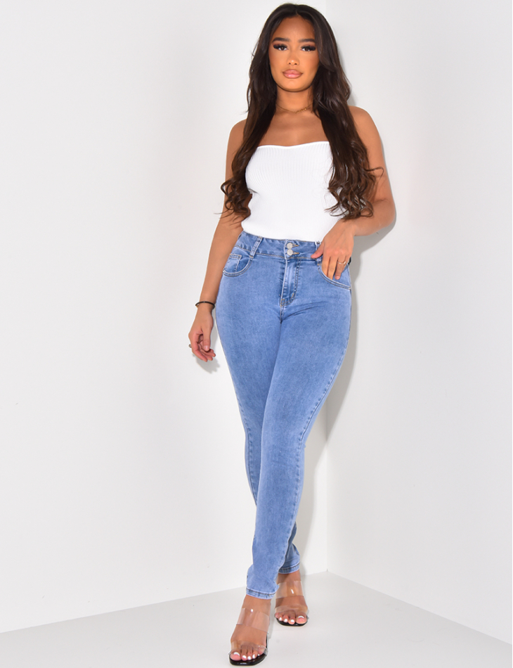 Jeans skinny stretchy effet pushup 