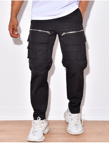Pantalon cargo à poches & short