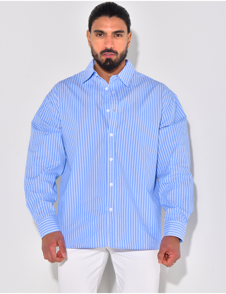 Chemise rayée manches longues