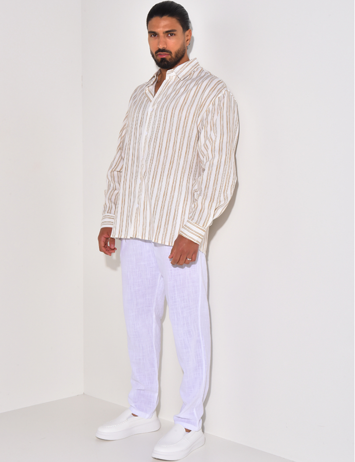  Striped linen shirt