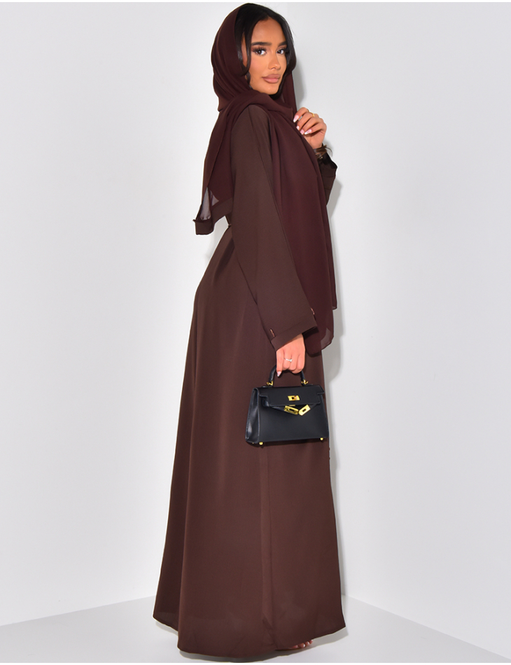 Abaya made in Dubai with rhinestones & voile
